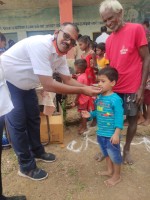 Diwali sweets distribution with school childrens